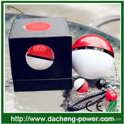 Fashion design 12000mah pokemon ball power bank for mobile phones